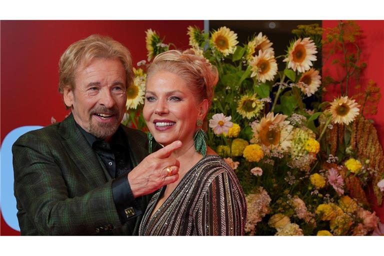 Thomas Gottschalk und Karina Mroß im September in Berlin. (Archivbild)