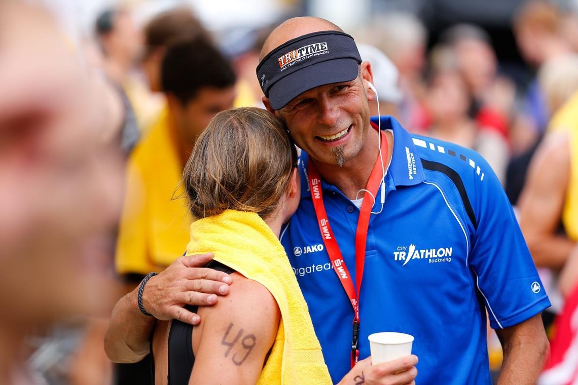 Thomas Hartmann und der TC Backnang müssen sich noch gedulden, bis sie erfolgreiche Sportler im Ziel des Backnanger Citytriathlons auf der Bleichwiese begrüßen können. Der für kommenden Sonntag geplante Wettkampf wurde abgesagt und auf den 6. September verschoben. Foto: A. Becher