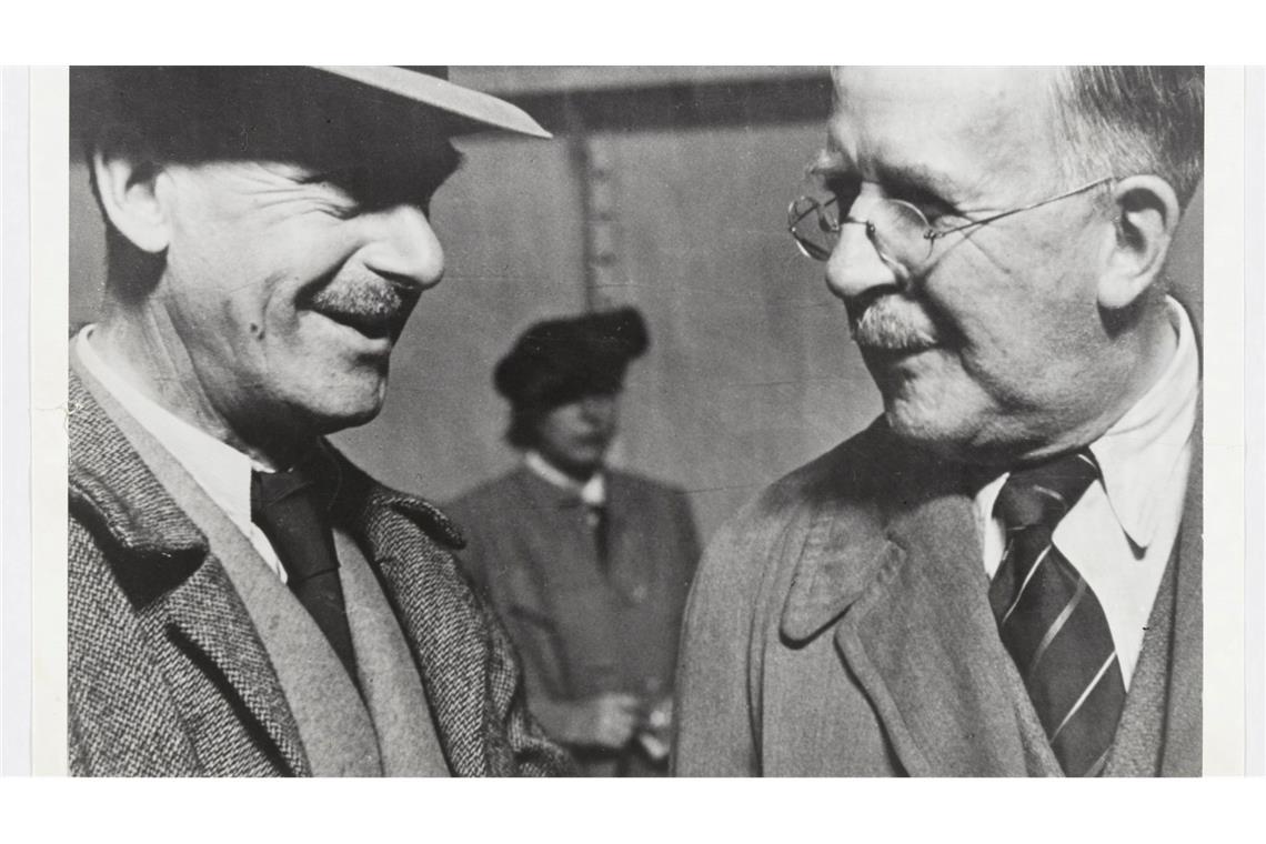 Autor und Aktivist - 150 Jahre Thomas Mann Thomas Mann begrüßte seinen Bruder Heinrich in New York. Er kam aus dem besetzten Frankreich. (Archivbild)