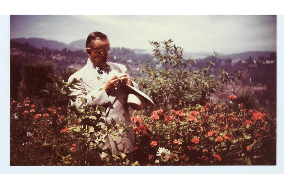 Autor und Aktivist - 150 Jahre Thomas Mann Thomas Mann in den 40er Jahren in Pacific Palisades.