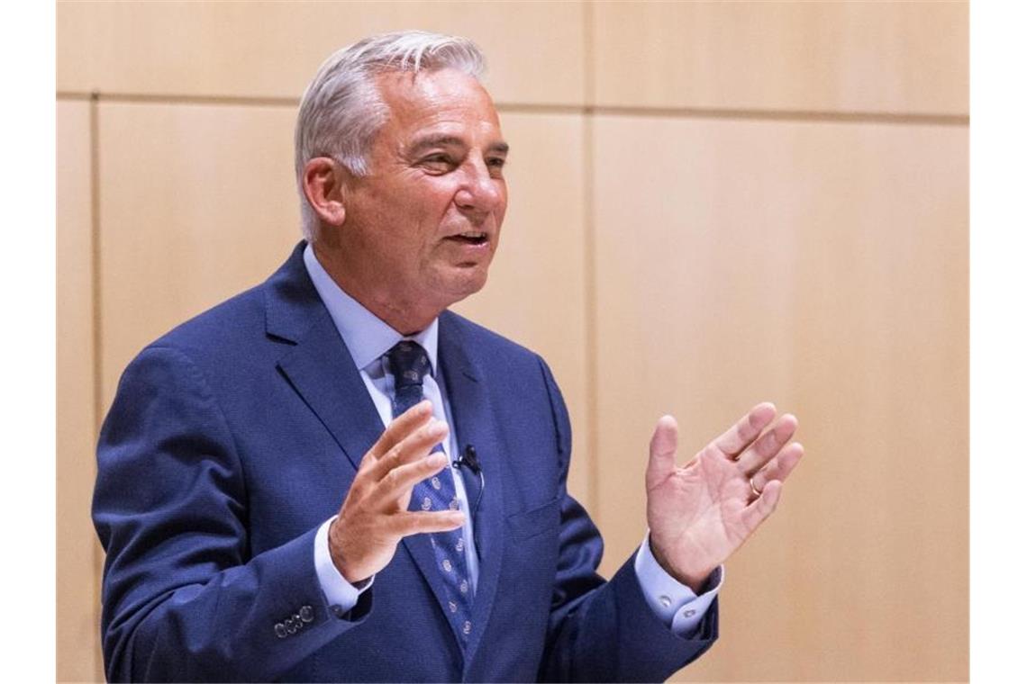 Strobl: „Klar wollen wir alle Direktmandate gewinnen“ Thomas Strobl (CDU), Innenminister von Baden-Württemberg, spricht. Foto: Tom Weller/dpa/Archivbild