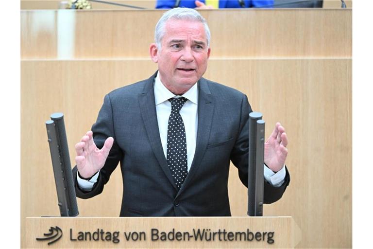 Thomas Strobl (CDU), Innenminister von Baden-Württemberg. Foto: Bernd Weißbrod/dpa