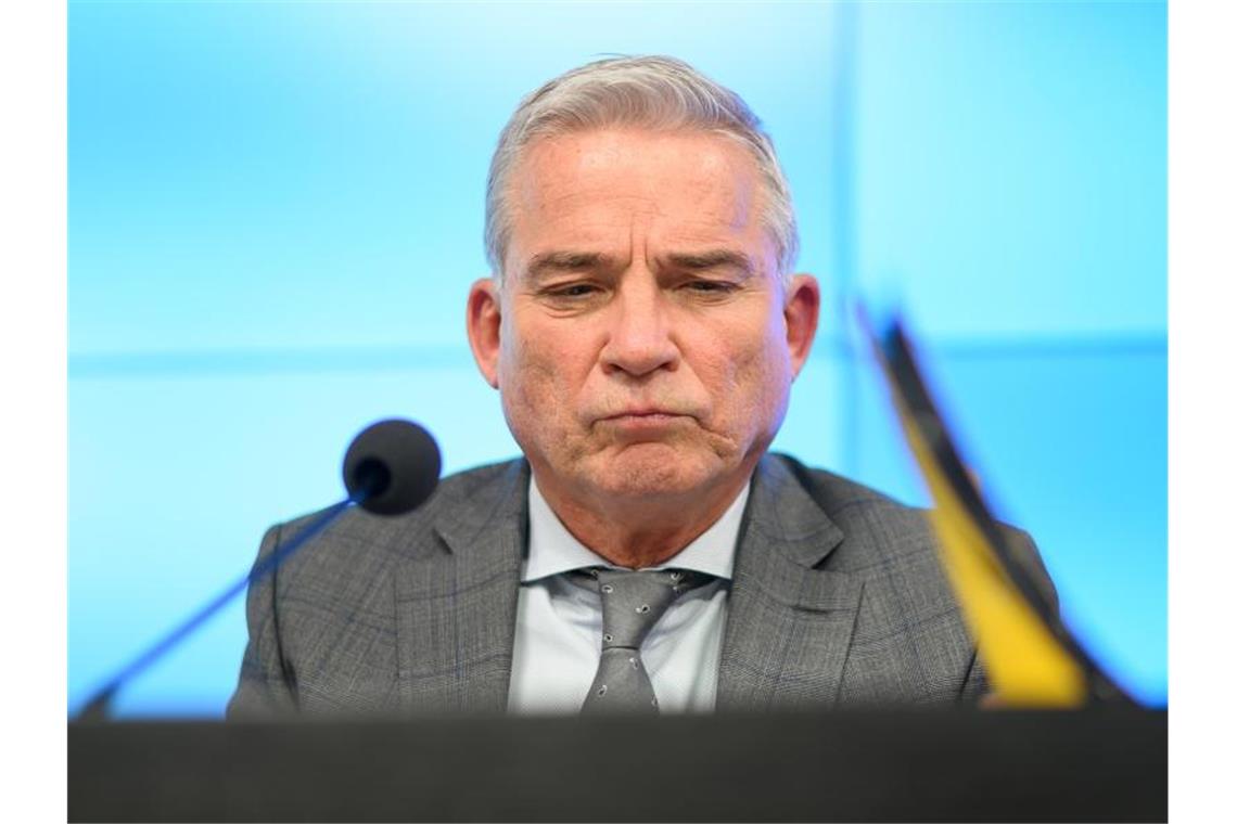 Grenzen werden wegen Corona-Pandemie teilweise geschlossen Thomas Strobl (CDU), Minister für Inneres, Digitalisierung und Migration von Baden-Württemberg. Foto: Sebastian Gollnow/dpa/Archivbild