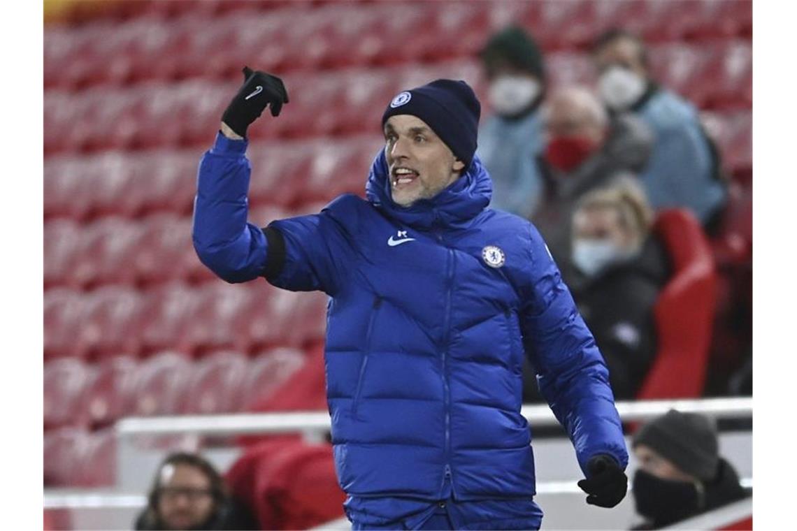 Thomas Tuchel kritisierte Timo Werner. Foto: Laurence Griffiths/Pool Getty/AP/dpa