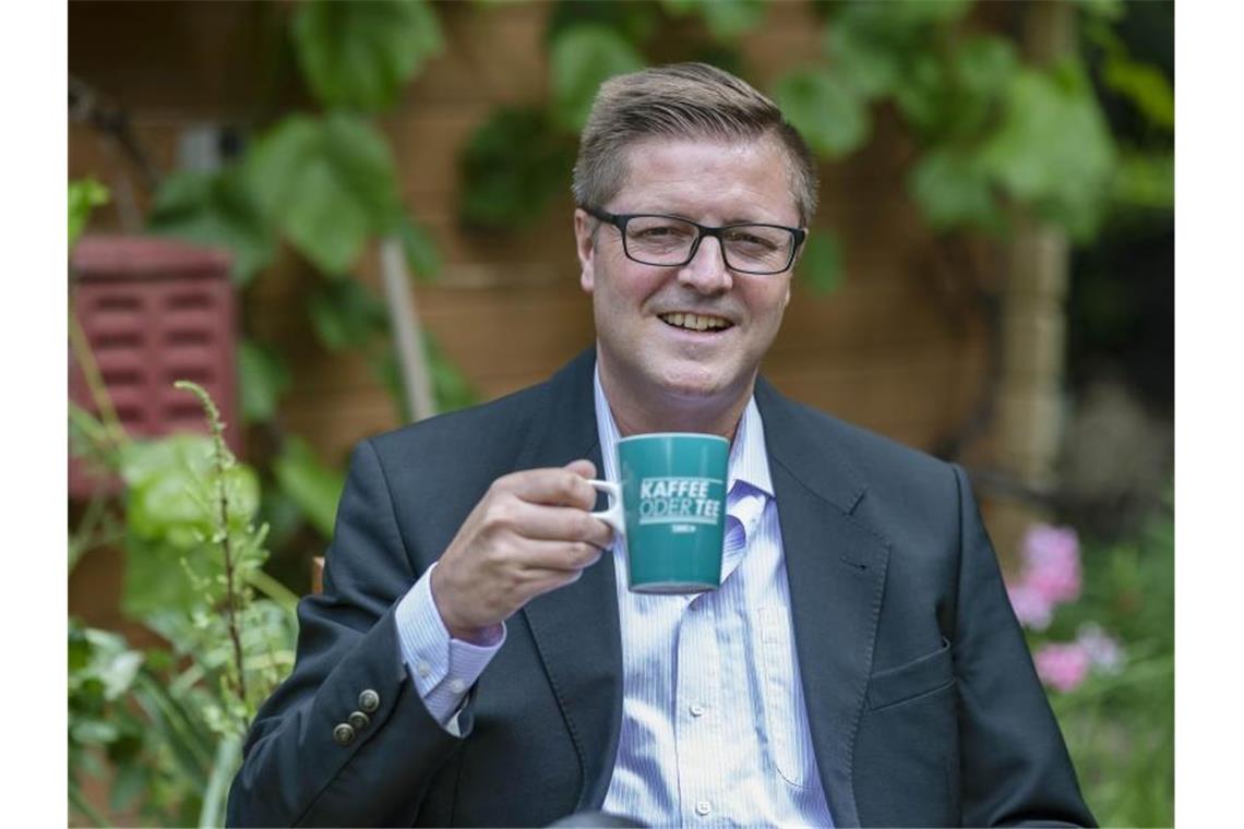 Thorsten Fleischmann, aufgenommen im Set der SWR Fernsehsendung "Kaffee oder Tee". Foto: Uli Deck/dpa/Archivbild