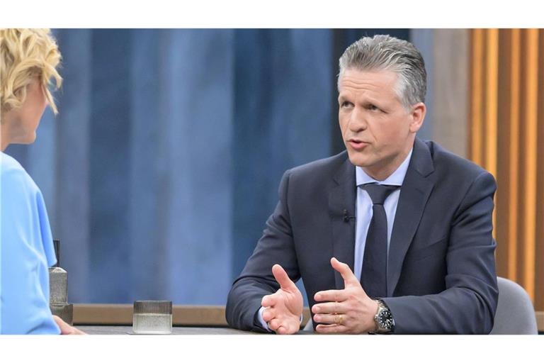 Thorsten Frei (CDU) war am Sonntag bei Caren Miosga zu Gast.