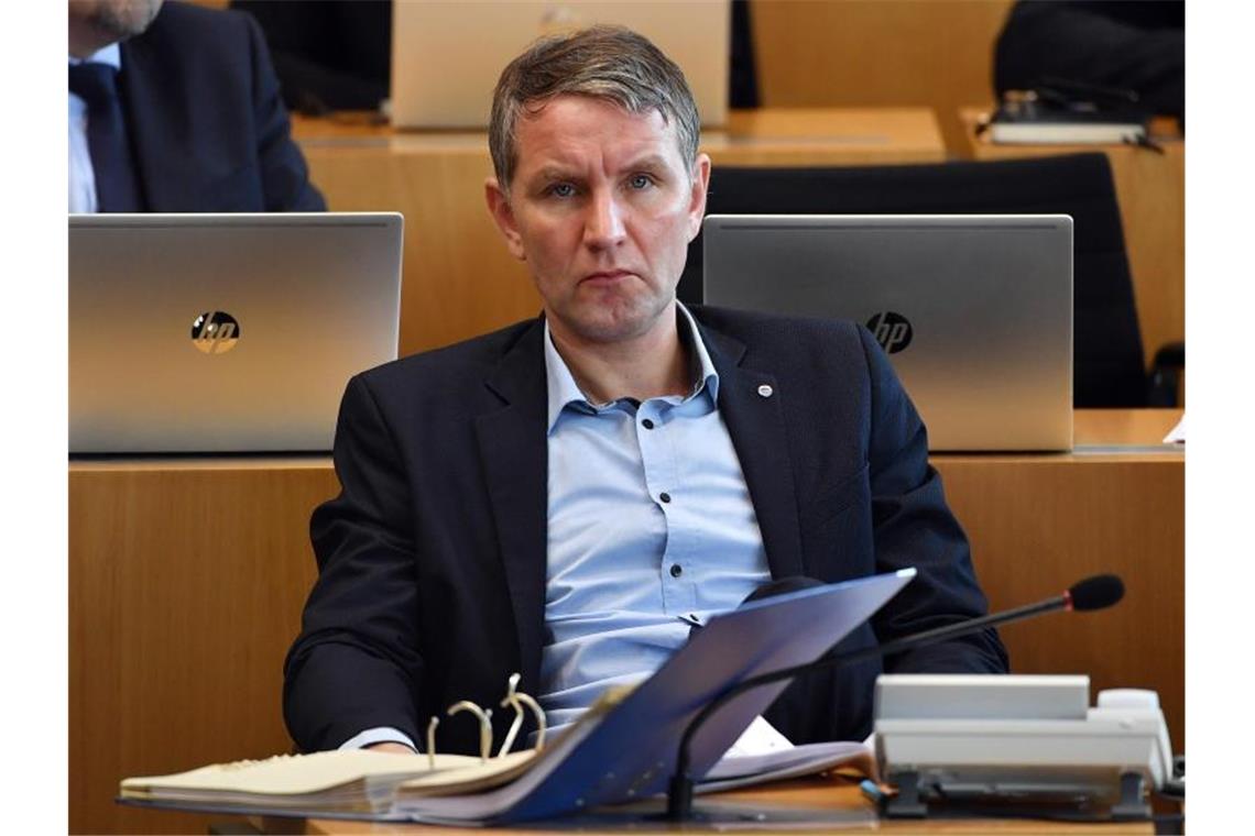 Thüringens AfD-Fraktionschef Björn Höcke Anfang März im Landtag in Erfurt. Foto: Martin Schutt/dpa-Zentralbild/dpa