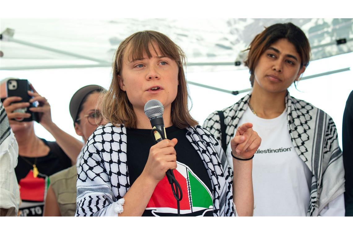 Israel stoppt Gaza-Schiff – Aktivisten sollen Land verlassen Thunberg ist eigentlich mit ihrem rigorosen Kampf für mehr Klimaschutz weltbekannt geworden. (Archivbild)