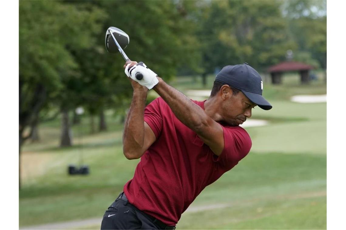 Golfstar Woods verpasst Millionen-Show - Rahm siegt Tiger Woods hat nun erstmal eine Turnierpause. Foto: Charles Rex Arbogast/AP/dpa