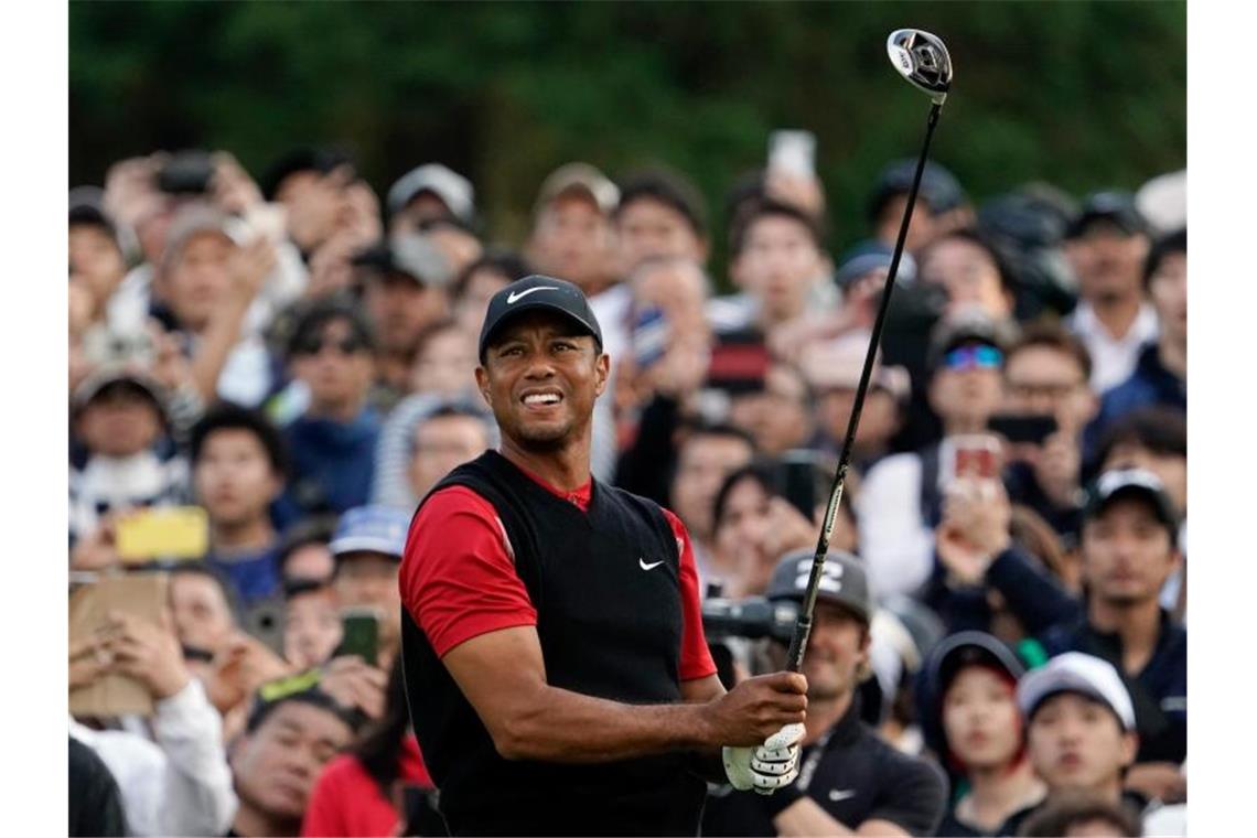 Woods vor historischem Sieg: 82. PGA-Titel zum Greifen nah Tiger Woods hat seinen 82. Sieg auf der PGA-Tour fest im Blick. Foto: Lee Jin-Man/AP/dpa