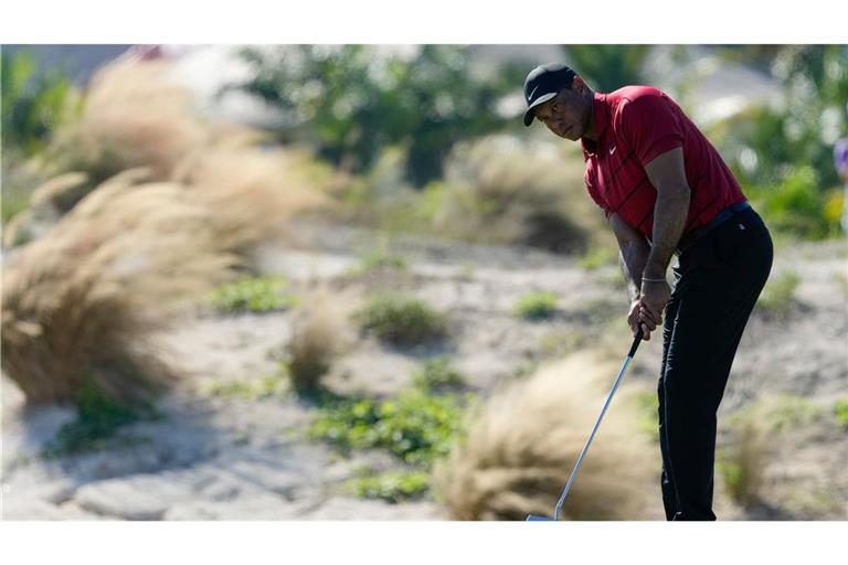 Tiger Woods landete beim Turnier auf den Bahamas mit 288 Schlägen auf Rang 18.