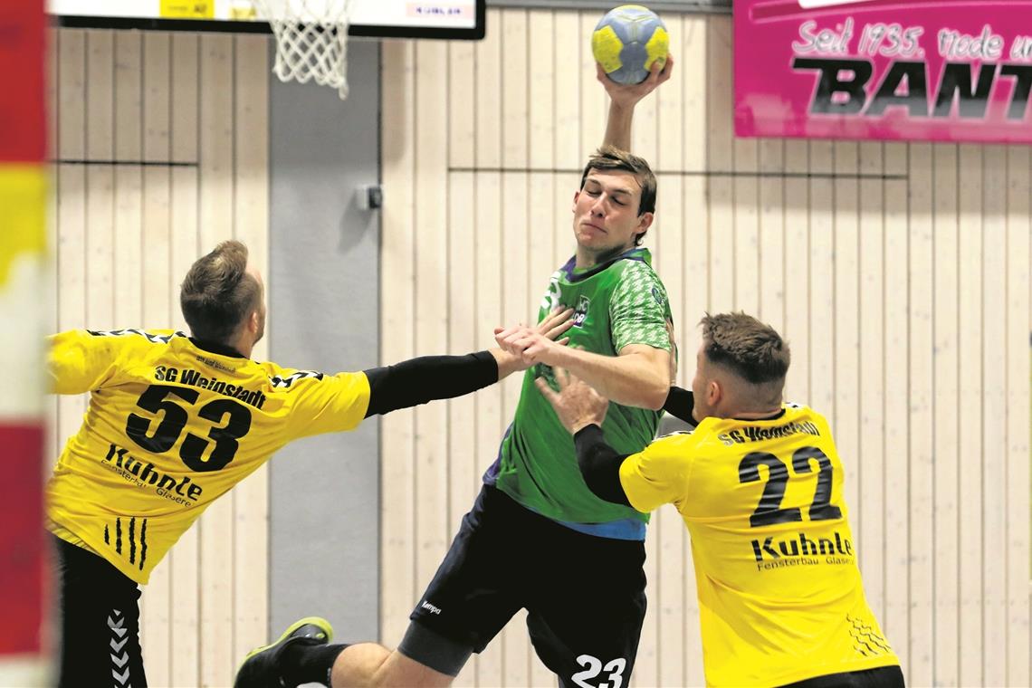 Eine ziemlich deprimierende Erfahrung Tim Jupe war mit seinem Team lange obenauf, verlor am Ende aber 26:28. Foto: A. Hornauer