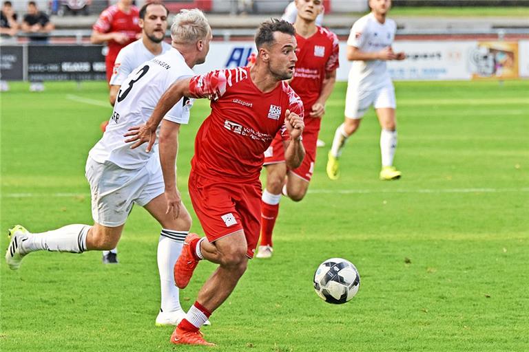 Tim Pöhler macht nach seinem Kreuzbandriss gute Fortschritte. Archivfoto: Tobias Sellmaier