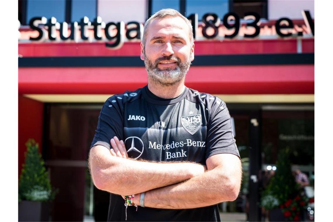 Neuer VfB-Trainer Walter startet mit öffentlichem Training Tim Walter, der Trainer des VfB Stuttgart. Foto: Christoph Schmidt