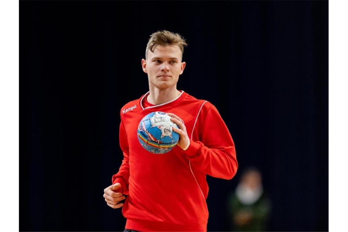 Das EM-Zeugnis der deutschen Handballer Timo Kastening war einer der Lichtblicke der DHB-Auswahl bei dieser EM. Foto: Robert Michael/dpa-Zentralbild/dpa