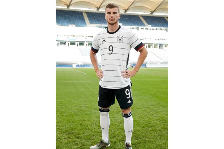 Timo Werner im neuen DFB-Outfit. Foto: -/adidas/dpa