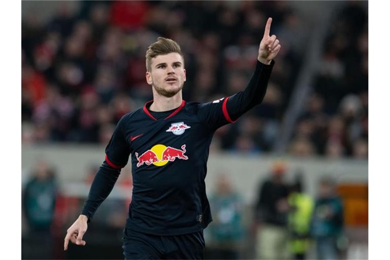 Timo Werner trifft mit Leipzig in Dortmund auf den BVB. Foto: Bernd Thissen/dpa