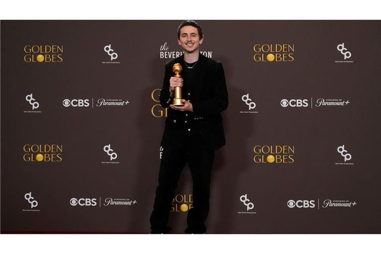 Timothée Chalamet bekam seinen ersten Golden Globe.