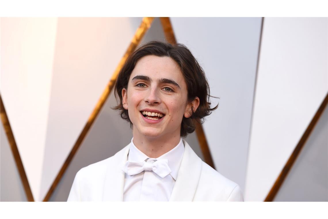 Timothée Chalamet, damals 22, bei den Oscars 2018 auf dem roten Teppich des Dolby Theatre in Hollywood. (Archivbild)