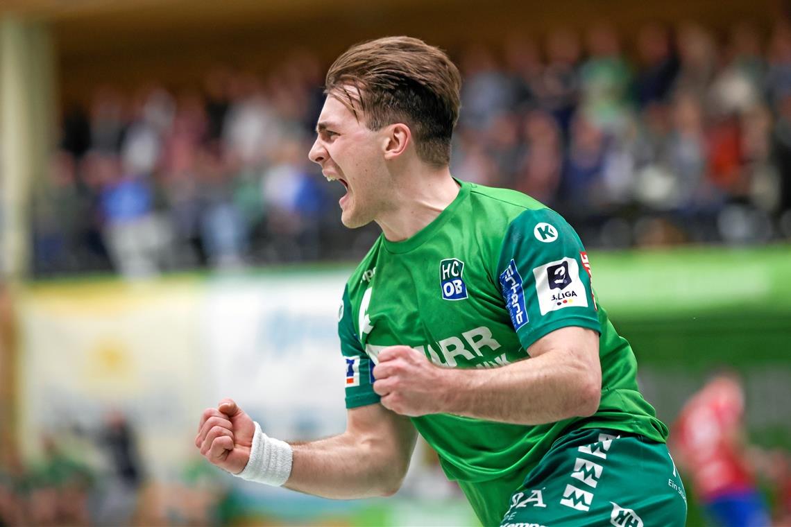 HC Oppenweiler/Backnang startet mit Heimspiel gegen die HSG Hanau Tobias Gehrke und seine Teamkameraden vom HC Oppenweiler/Backnang freuen sich auf die Aufstiegsrunde. Foto: Alexander Becher
