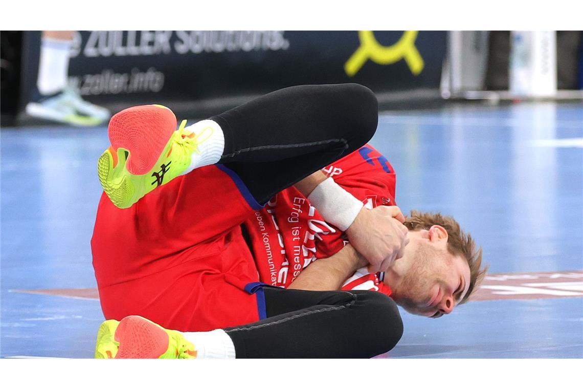Lenny Rubins Gewaltwurf entscheidet Handball-Derby Tom Wolf verletzt sich gleich im ersten Angriff am Handgelenk