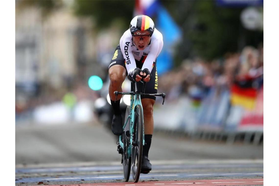Tony Martin lässt Olympia 2020 aus - Strecke zu schwer Tony Martin verzichtet auf eine Teilnahme an den Olympischen Spielen. Foto: Tim Goode/PA Wire/dpa