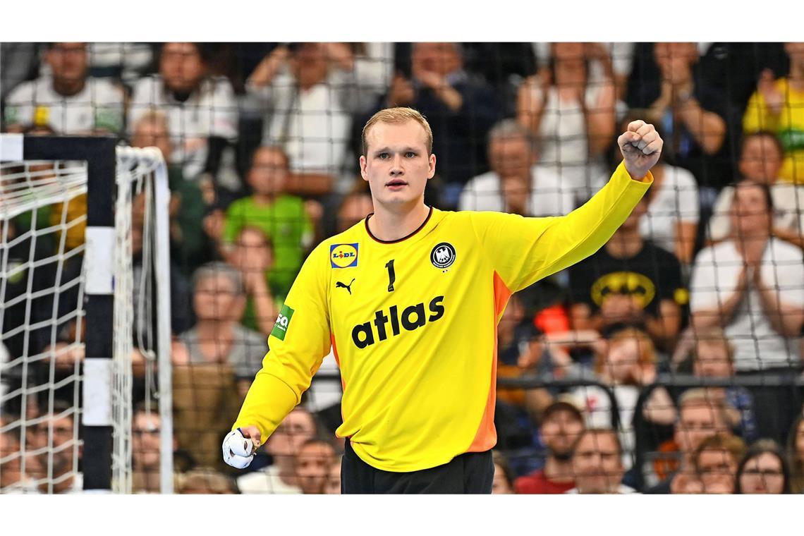 Tor: David Späth, 23 Jahre,  46 Länderspiele, 3 Tore, Rhein-Neckar Löwen.