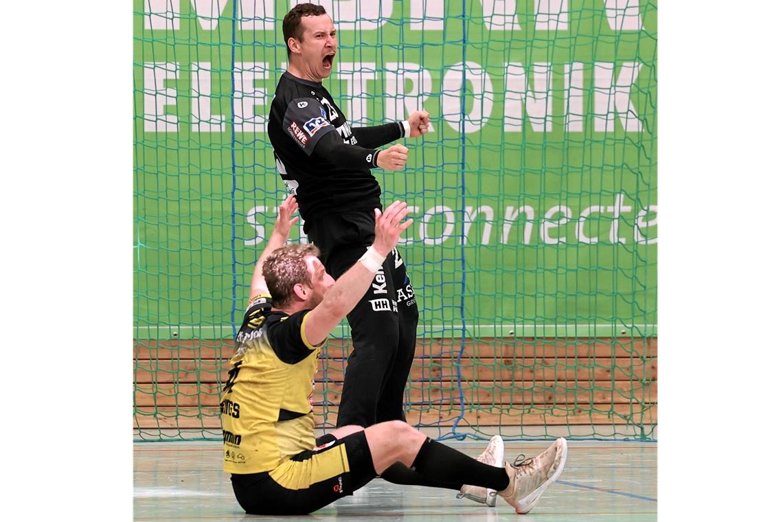 HC Oppenweiler/Backnang lässt die Krefelder Aufstiegsträume platzen Torhüter Stefan Koppmeier brachte die Krefelder zur Verzweiflung. Foto: Alexander Becher