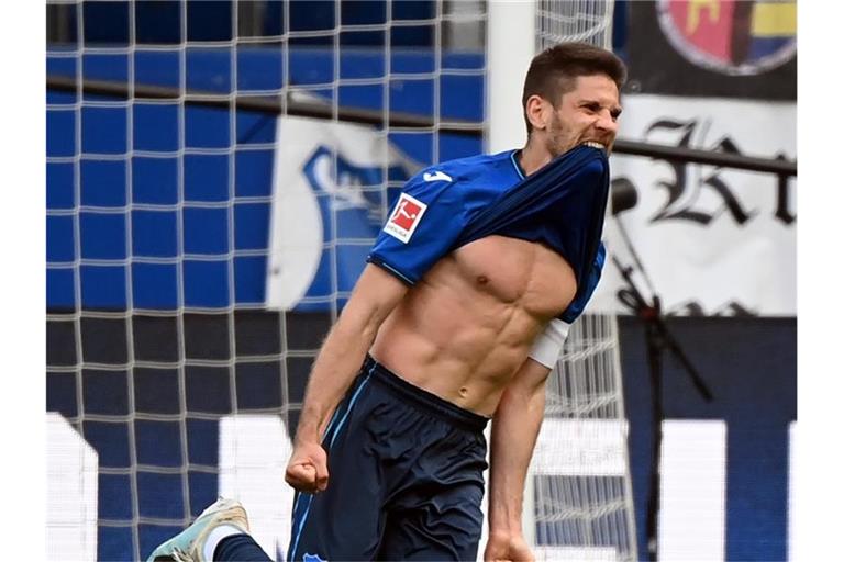 Torjäger Andrej Kramaric vom Fußball-Bundesligisten TSG 1899 Hoffenheim. Foto: Uli Deck/dpa/Archivbild