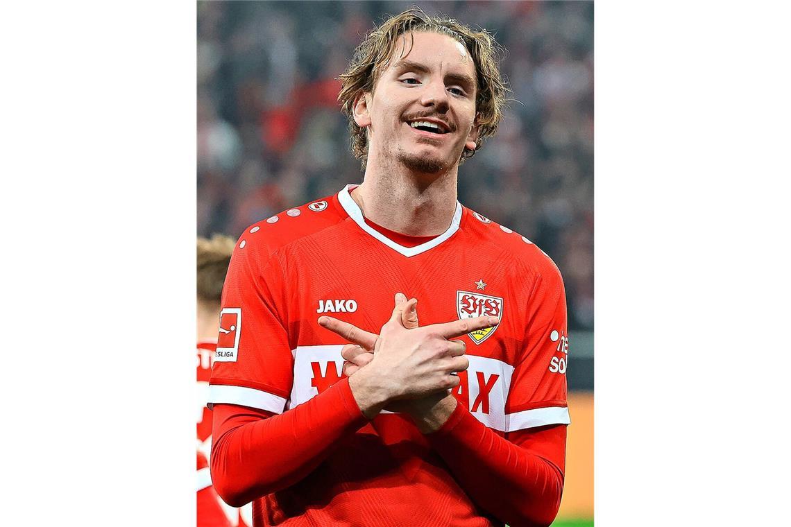 Der nächste Stuttgarter Nationalspieler? Torjubel mit „W“: Nick Woltemade