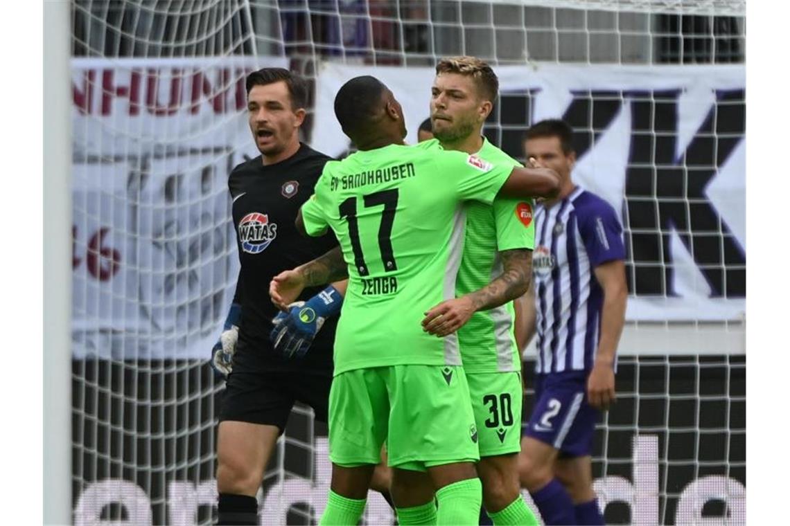 Erster Saisonsieg für Sandhausen: 3:1 bei Erzgebirge Aue