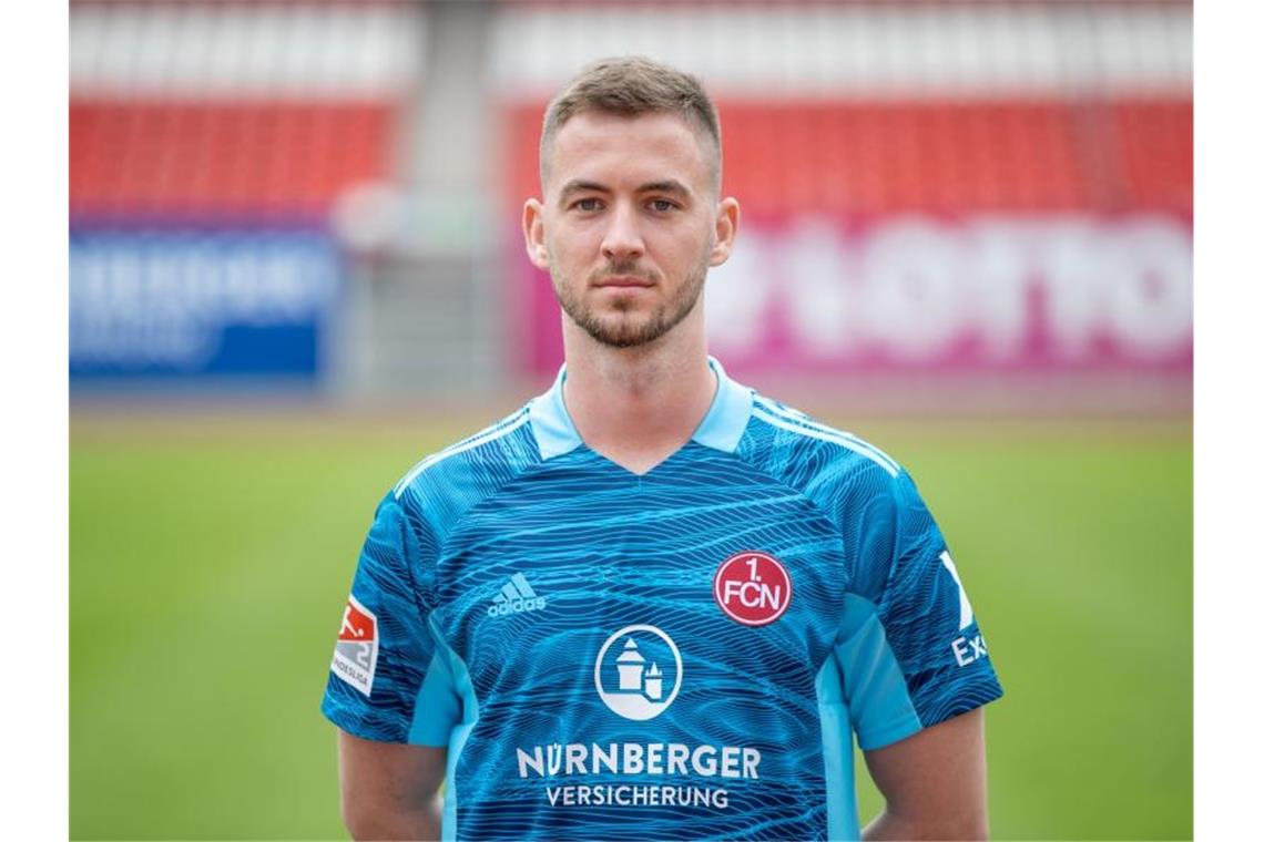 Torwart Carl Klaus vom 1. FC Nürnberg. Foto: Daniel Karmann/dpa/Archivbild