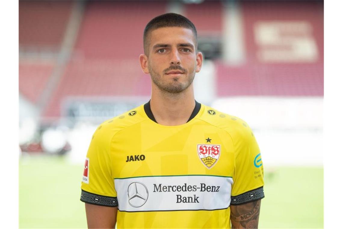 VfB Stuttgart im Pokal gegen Freiburg mit Keeper Bredlow Torwart Fabian Bredlow. Foto: Marijan Murat/dpa/Archiv