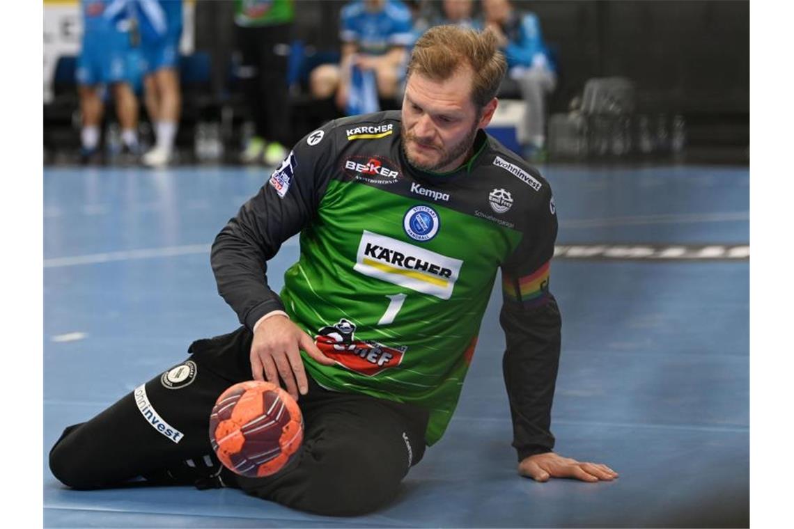 Handball-Nationaltorwart Bitter kommt nach Hamburg zurück Torwart Johannes Bitter während eines Spiels. Foto: Marijan Murat/dpa