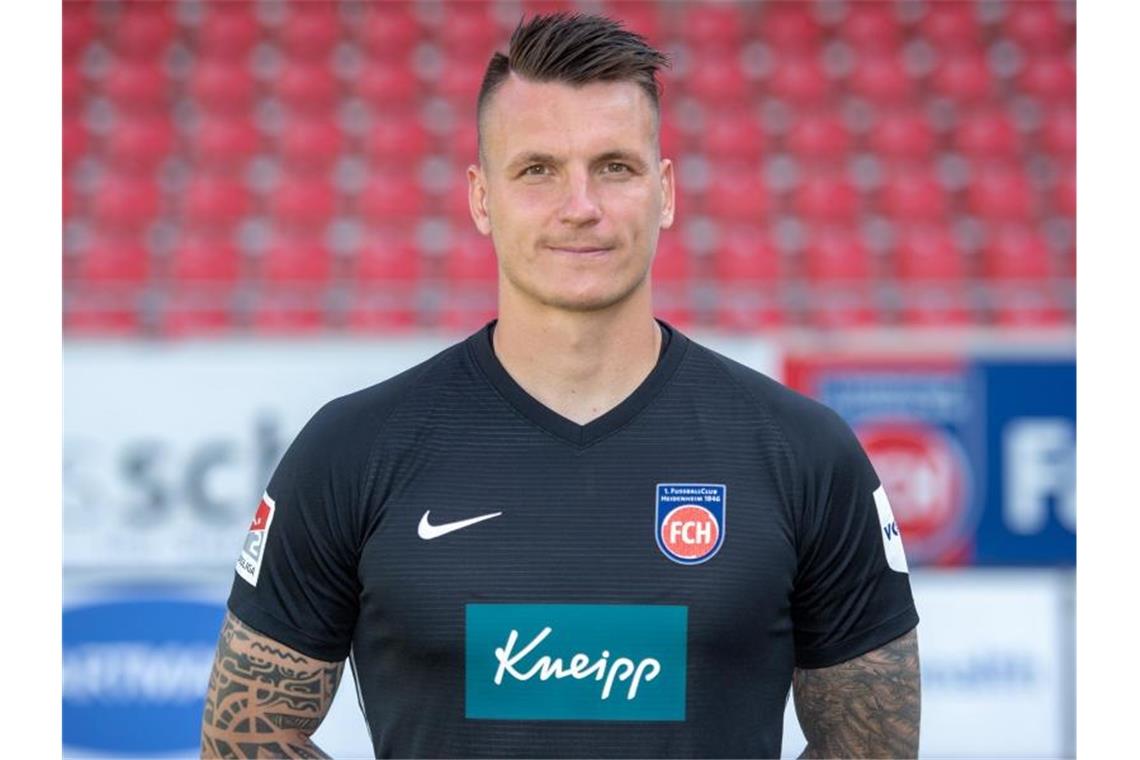 1. FC Heidenheim ohne Stammkeeper Müller zum Saisonauftakt Torwart Kevin Müller. Foto: Stefan Puchner/Archivbild