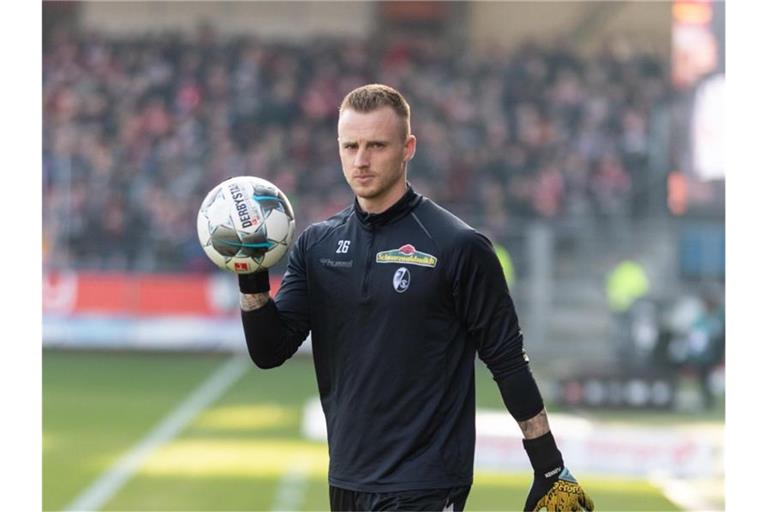 Torwart Mark Flekken von SC Freiburg. Foto: Patrick Seeger/dpa/Archivbild