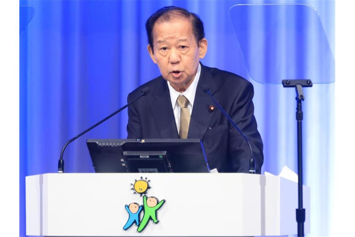Toshihiro Nikai nannte eine Absage der Sommerspiele wegen der Corona-Pandemie als mögliche Option. Foto: Pool/ZUMA Wire/dpa