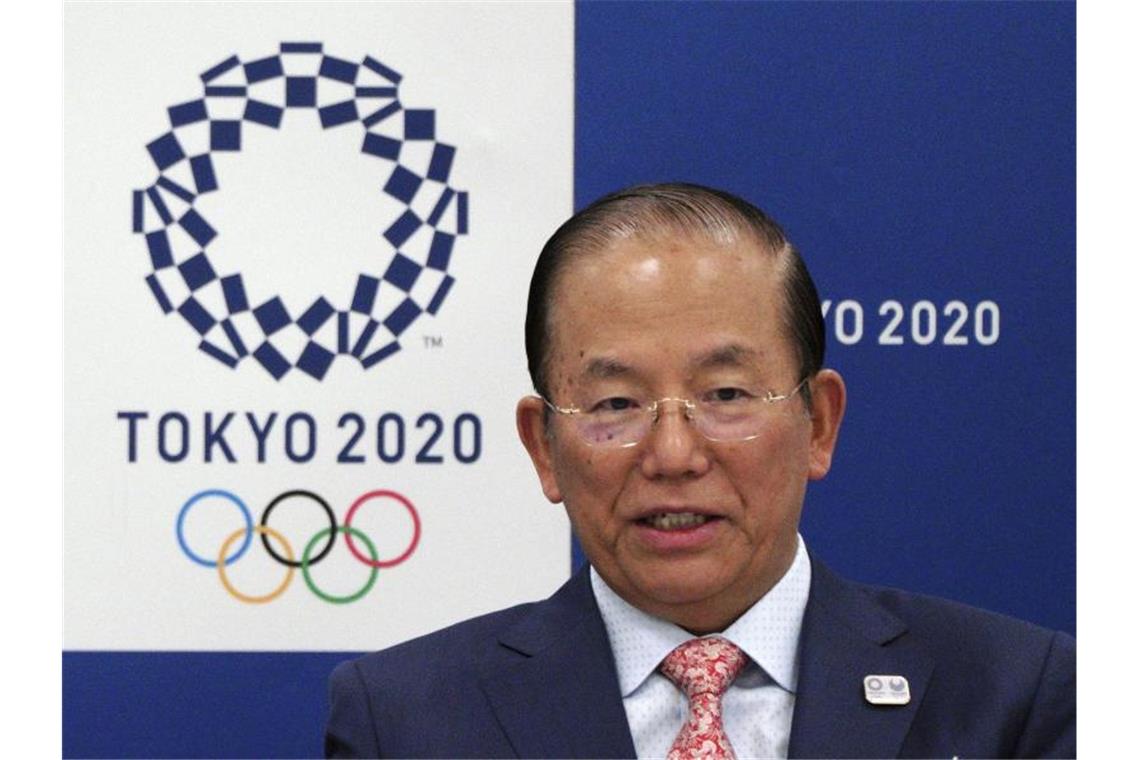 Toshiro Muto, Chef des japanischen Organisationskomitees, sorgt sich um die Auswirkungen des Coronavirus auf die Olympischen Spiele. Foto: Eugene Hoshiko/AP/dpa
