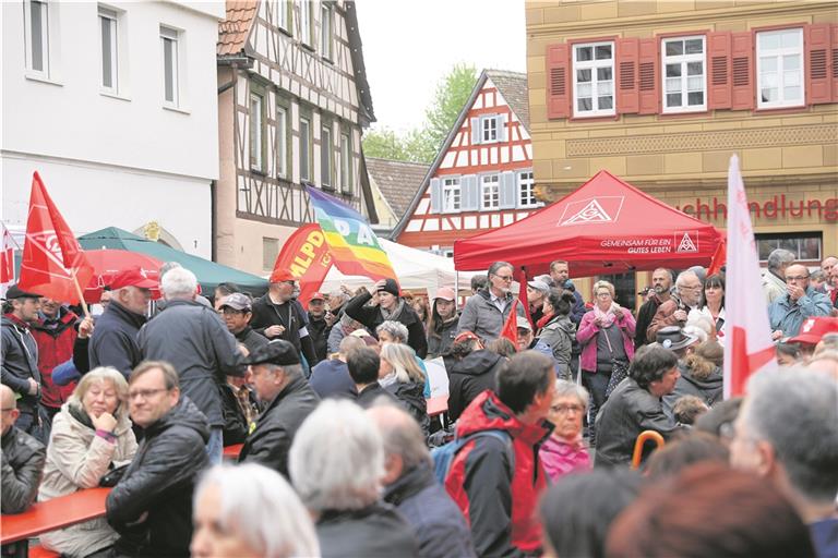 Traditionell  findet zum ersten Mai eine Kundgebung statt. Foto: privat