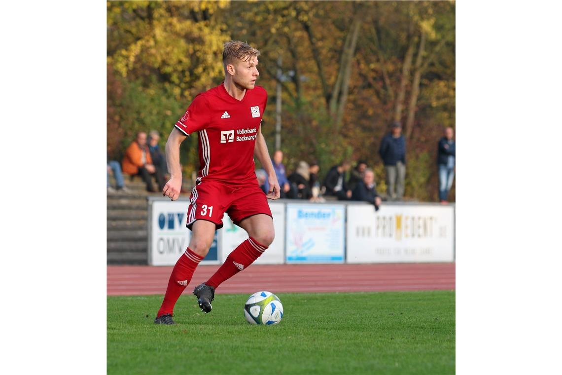 Sebastian Gleißner kehrt zur TSG Backnang zurück Trägt nach zwei Jahren in Bissingen nun wieder das TSG-Trikot: Sebastian Gleißner. Foto: A. Hornauer