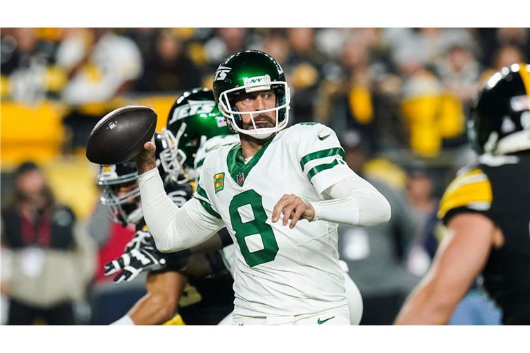 Trägt zukünftig das Gelb und Schwarz der Pittsburgh Steelers: Quarterback Aaron Rodgers.