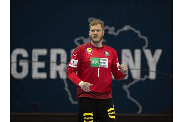 Träumt mit fast 39 Jahren von der ersten Medaille bei Olympia: Handballtorhüter Johannes Bitter. Foto: Soeren Stache/dpa-Zentralbild/dpa