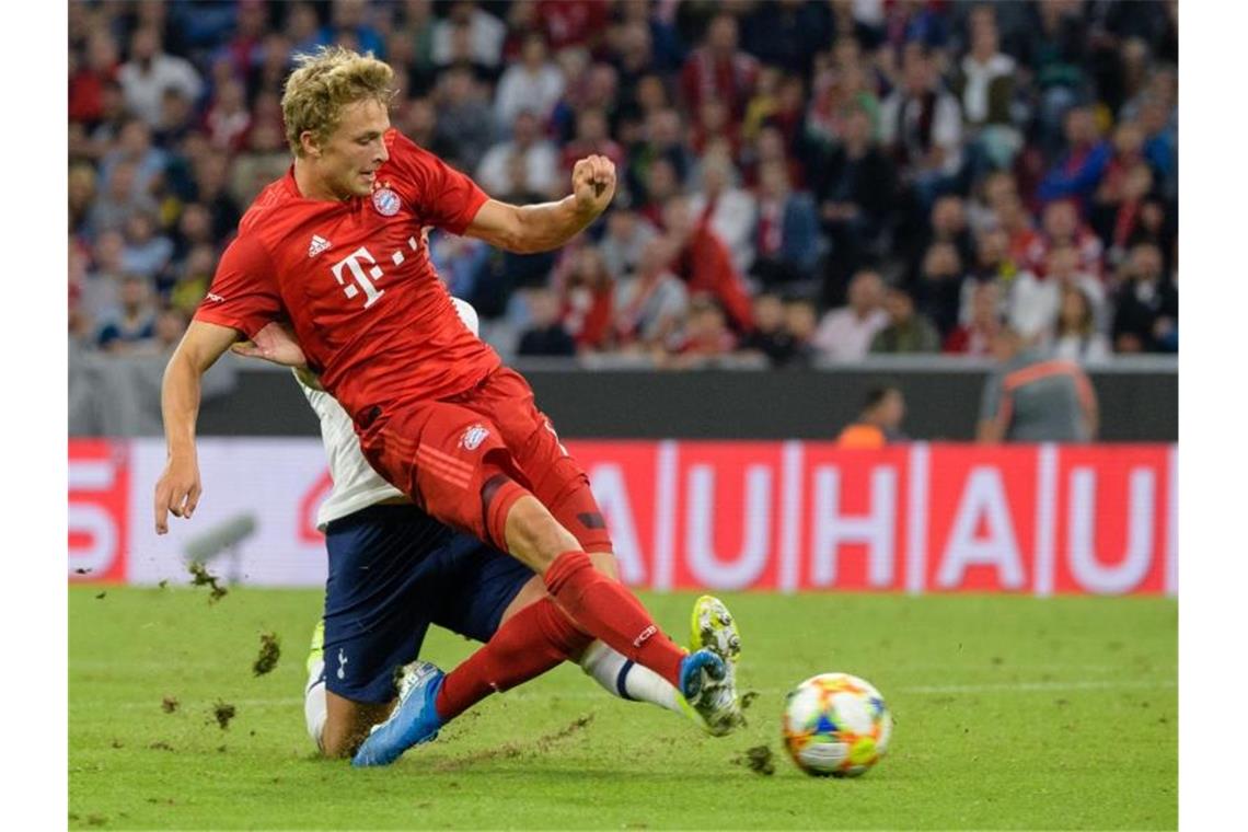 FC Bayern verliert letzten Test im Elfmeterschießen Traf für die Bayern: Fiete Arp. Foto: Matthias Balk