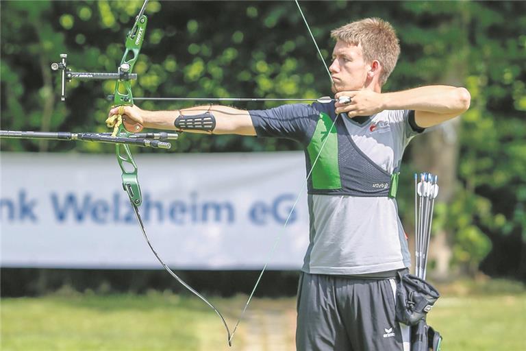 Traf nicht immer, wie er wollte: Robin Uhrich.Foto: A. Becher