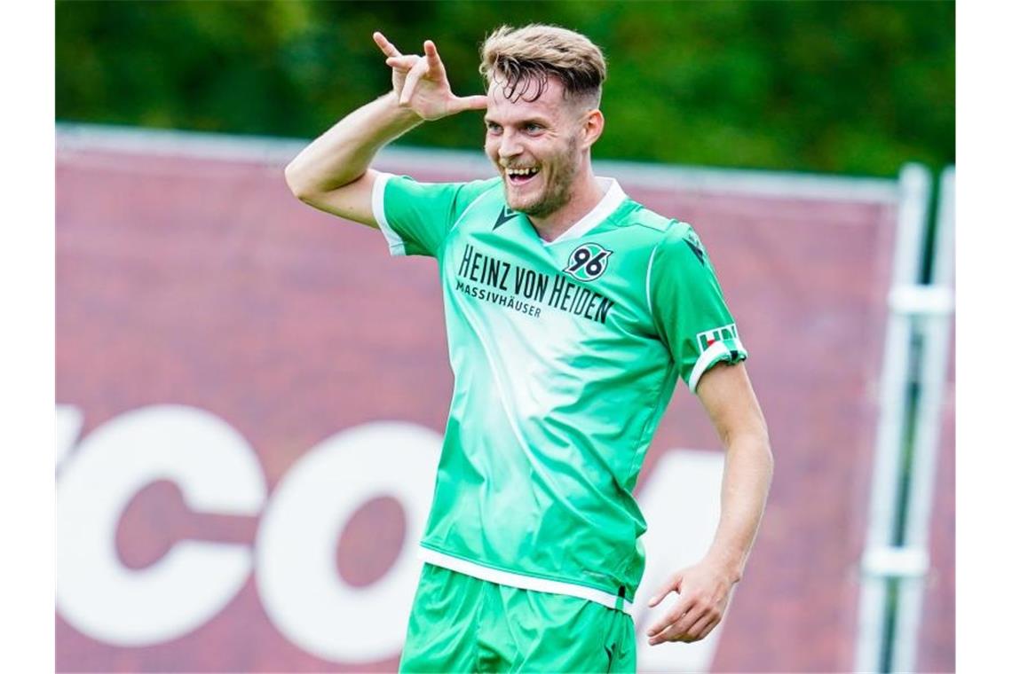 Traf zum 1:0 für Hannover: Marvin Ducksch. Foto: Uwe Anspach