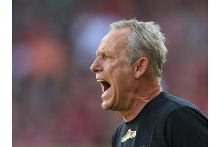 Trainer Christian Streich von Freiburg. Foto: Patrick Seeger/Archivbild