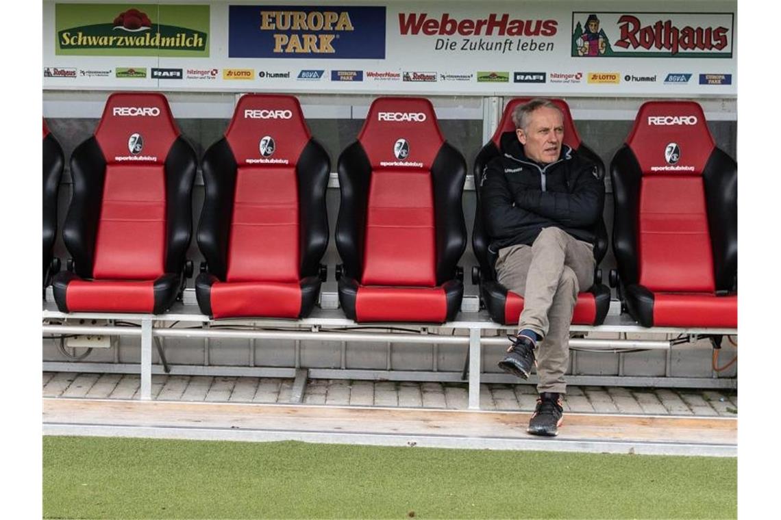 Streich-Elf vor Bundesliga-Neustart in Quarantäne Trainer Christian Streich von Freiburg. Foto: Patrick Seeger/dpa/Archivbild