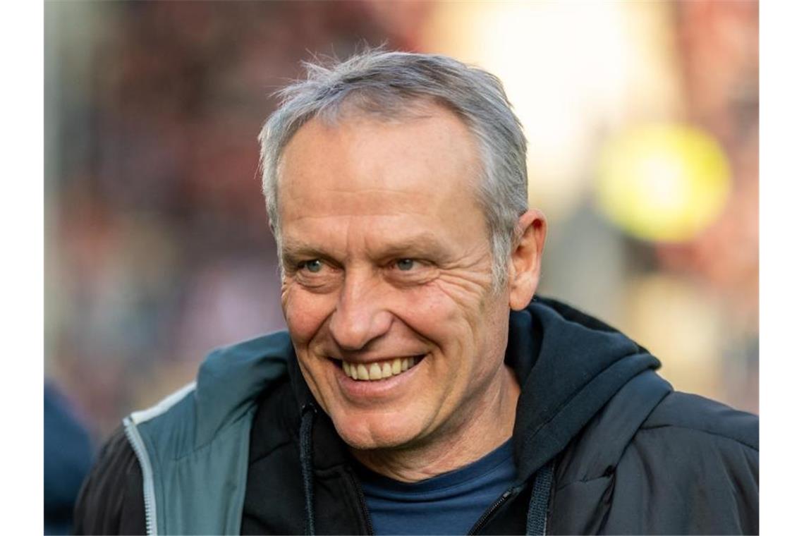 „Bild“: Streich will Vertrag beim SC Freiburg verlängern Trainer Christian Streich von Freiburg gibt ein Interview. Foto: Patrick Seeger/dpa
