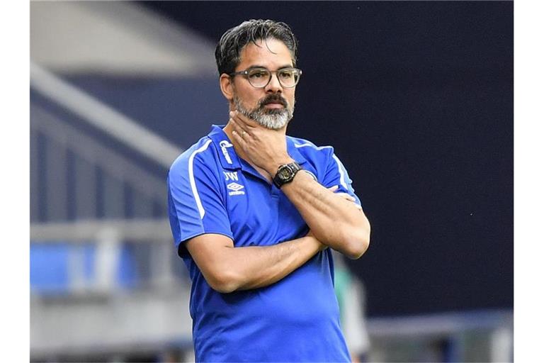 Trainer David Wagner erlebt mit dem FC Schalke 04 bittere Wochen. Foto: Martin Meissner/AP-Pool/dpa
