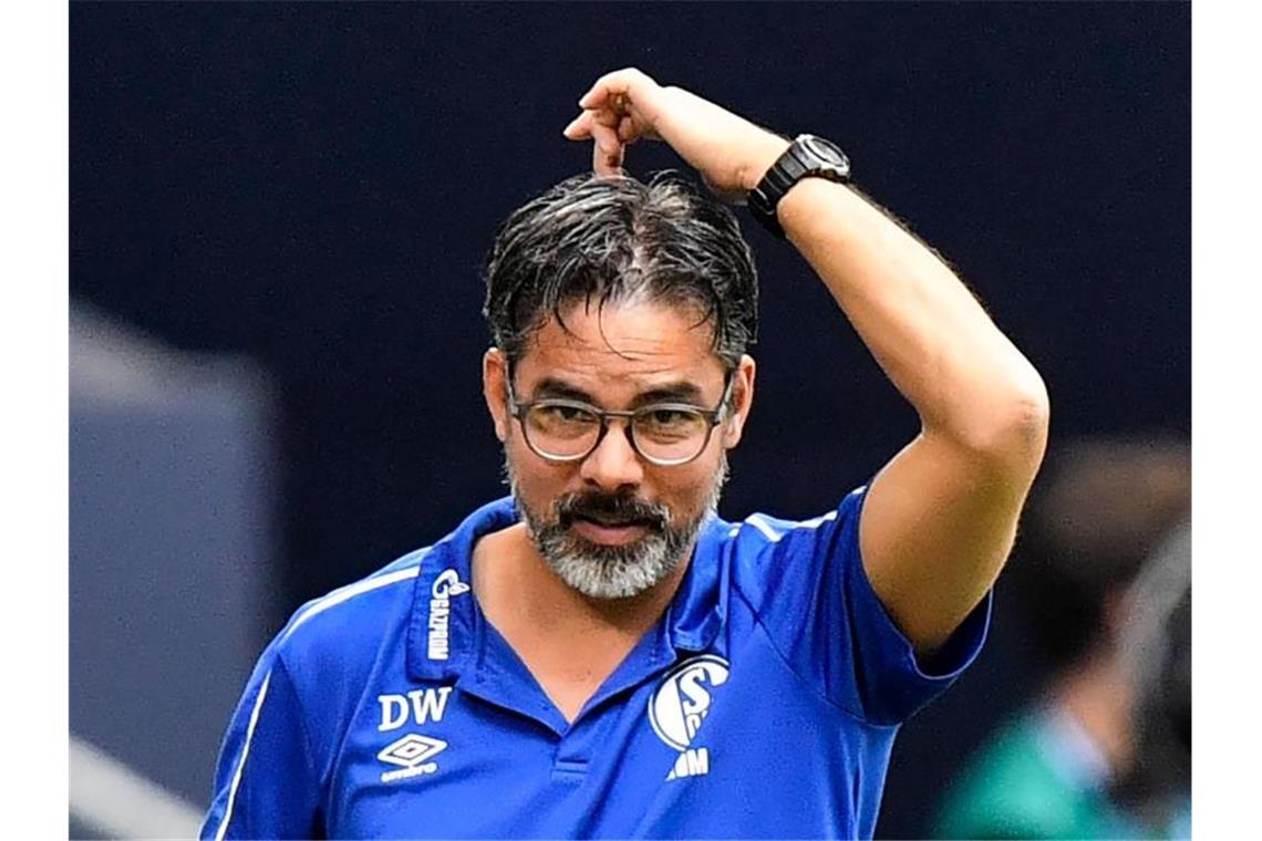 Trainer David Wagner von FC Schalke 04. Foto: Martin Meissner/AP-Pool/dpa/Archivbild